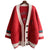 Strawberry Gum Cheerleader Student Uniform Women's Cardigan Korean Style V-neck Knitted Female Casual Kawaii Geek from NSE Imports #5.