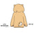 Doge Shiba Inu Husky Women's Hoodie: With ears and face on hood and a tail on the rear from NSE Imports #22.