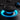 Thumbnail for Close-up of an 8BitDo Ultimate 2 Wireless gaming controller joystick with blue lighting on a dark background