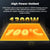 High power hotbed with heating elements and text about temperature and power.