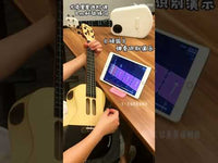 Populele U1 23in Concert Size 4 String Smart Ukulele with APP Controlled LED Light Bluetooth