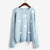 Cute Cloud Print Women's Jumper: 3D effect contrasting clouds from NSE Imports #26.