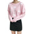 Cute Cloud Print Women's Jumper: 3D effect contrasting clouds from NSE Imports #4.