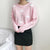 Cute Cloud Print Women's Jumper: 3D effect contrasting clouds from NSE Imports #9.