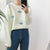 Cute Cloud Print Women's Jumper: 3D effect contrasting clouds from NSE Imports #12.