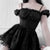 Gothic Black Dress with Puff Sleeves and Lace Trim | Create your own unique look from NSE Imports #17.