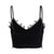 Gothic Velvet Camisole - with Lace, Ribbon and Crucifix Details Vintage - Ideal for Gothic Style Rock Punk Emo styling from NSE Imports #14.