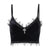 Gothic Velvet Camisole - with Lace, Ribbon and Crucifix Details Vintage - Ideal for Gothic Style Rock Punk Emo styling from NSE Imports #15.