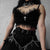 Gothic Velvet Camisole - with Lace, Ribbon and Crucifix Details Vintage - Ideal for Gothic Style Rock Punk Emo styling from NSE Imports #5.