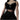 Thumbnail for Gothic Velvet Camisole - with Lace, Ribbon and Crucifix Details Vintage - Ideal for Gothic Style Rock Punk Emo styling from NSE Imports #7.