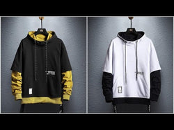 Faux Layered Men's Hoodie: Skater/Streetwear Casual Up To 5XL from NSE Imports #28.