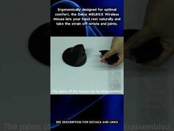 Delux M618GX 2.4Ghz Wireless Ergonomic Mouse: Wrist friendly mouse with palm rest and 6 buttons from NSE Imports #20.