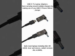 100W USB Type C PD to DC Power Jack Connector For Dell HP Lenovo Asus Sony USB C to Universal Laptop Adapter from NSE Imports #30.