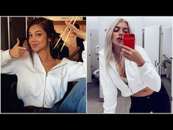 Cropped Zip-Up Women's Hoodie: A cropped long sleeve hoodie to mix and match with your wardrobe from NSE Imports #26.