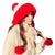 Knitted Woolly Hat With Faux Fur Trim and Pom Poms: Cute Winter Hat Female Russian Style Thick Warm Fur Hat Ladies Ski Girls from NSE Imports #5.