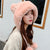 Knitted Woolly Hat With Faux Fur Trim and Pom Poms: Cute Winter Hat Female Russian Style Thick Warm Fur Hat Ladies Ski Girls from NSE Imports #20.