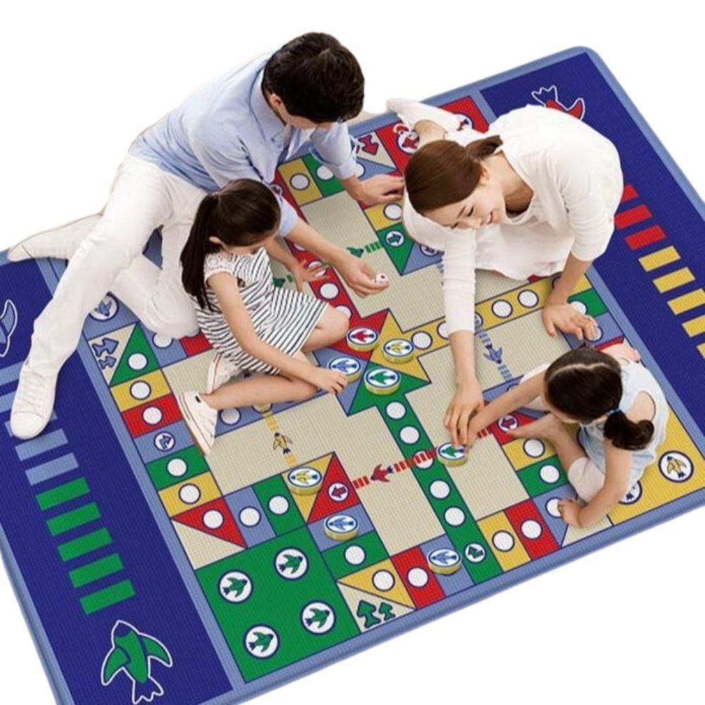 Giant Flying Chess (LUDO) Mat for the Whole Family: Play the Classic Game in Mega Size!