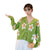 Daisy Print Women's Cardigan: Korean Style V-neck Knitted Cardigan with Floral Print from NSE Imports #1.