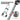 Thumbnail for A silver metal hand trolley with a circular steel pipe tie rod, shown on a white background with text and a circular inset detailing the steel pipe material thickness.