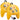 Thumbnail for Two bright yellow retro video game controllers for the Nintendo 64/N64 with gray analog sticks and colorful action buttons, shown on a clean white background.