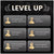 List of optimization steps with corresponding levels on a dark background