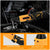 100NM 3/8" Cordless Electric Ratchet Wrench: 90° Right Angle Power Tool with 2x 12V Batteries, Charger & Sockets