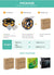 SUNLU Wood Fibre PLA Filament: Make great wood effect prints, 1.75mm 1kg/2.2lb Spool for 3D Printer from NSE Imports #4.