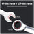 Promotional graphic for a wrench set showing two chrome wrenches on a dark background with text reading '4 Point Force + 12 Point Force' and smaller copy about gripping firmly and applying more uniform force. Red outline overlays highlight the open jaw and the internal 12-point socket.