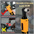 100NM 3/8" Cordless Electric Ratchet Wrench: 90° Right Angle Power Tool with 2x 12V Batteries, Charger & Sockets