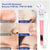 Visual comparison of blackhead removal before and after use with a blackhead remover device.