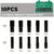 10-piece black 1/2 inch impact socket kit shown with a green plastic storage case on a gray header and size labels for each socket from 10mm to 24mm.