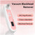 Vacuum blackhead remover with pink and white design on a light pink background