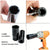 Four-panel product collage showing a black socket tool: close-up of the hex opening, hand holding the socket, two sockets with text noting 3 in (78mm) length and chrome vanadium steel material, and the socket attached to an orange power tool.