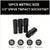 A 10-piece metric size 1/2" drive impact socket set shown on a white background with a black header. The sockets are black metal and one is shown angled to display the inner opening.