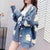 Fluffy Sheep Cardigan: Sheep print with a tufted texture from NSE Imports #8.