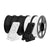 Spools of black and white 3D printing filament with JAYO branding and product details.