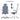 Thumbnail for Ergonomic office chair with dimensions displayed on a white background