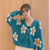 Daisy Print Women's Cardigan: Korean Style V-neck Knitted Cardigan with Floral Print from NSE Imports #10.