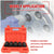 A 5-piece axle nut socket set shown with a bright orange plastic case containing five black sockets, over a blurred background of a mechanic using an impact wrench on a tire. Text at the top reads 'Wide Application' and includes component sizes 30, 32, 34, 35, and 36mm.