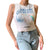 Pegasus Dreams in Heaven - Super Cute Ribbed Cropped Sleeveless Women's Tee from NSE Imports #33.