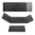 Black Foldable keyboard on a white background