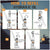 Instructional graphic titled 'HOW TO REFILL HYDRAULIC OIL' showing five numbered panels with line drawings of a hydraulic oil fill device and steps for draining, refilling, and securing the machine. The panels are overlaid on a blurred background of a port or industrial waterfront.