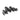 Thumbnail for A set of dark gray metal crowfeet spanners arranged in descending size order on a plain white background.