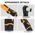 100NM 3/8" Cordless Electric Ratchet Wrench: 90° Right Angle Power Tool with 2x 12V Batteries, Charger & Sockets