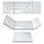 White Foldable keyboard on a white background