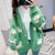 Fluffy Sheep Cardigan: Sheep print with a tufted texture from NSE Imports #14.