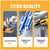 100NM 3/8" Cordless Electric Ratchet Wrench: 90° Right Angle Power Tool with 2x 12V Batteries, Charger & Sockets