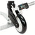 Close-up of a 90KG heavy-duty folding hand truck assembly with a digital caliper measuring the black wheel at 27mm wide against a white background.