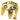 Thumbnail for Transparent Yellow wireless gaming controller compatible with the Nintendo 64 (N64) with colourful buttons on a white background