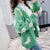 Fluffy Sheep Cardigan: Sheep print with a tufted texture from NSE Imports #15.